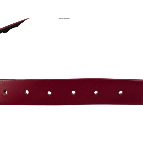 Womens Red Italian Leather Belt Circa San Francisco - Picture 5 of 7